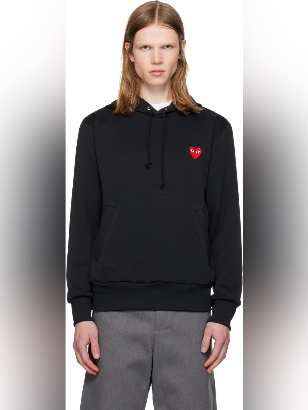 Comme des Garçons PLAY Black Pullover Hoodie